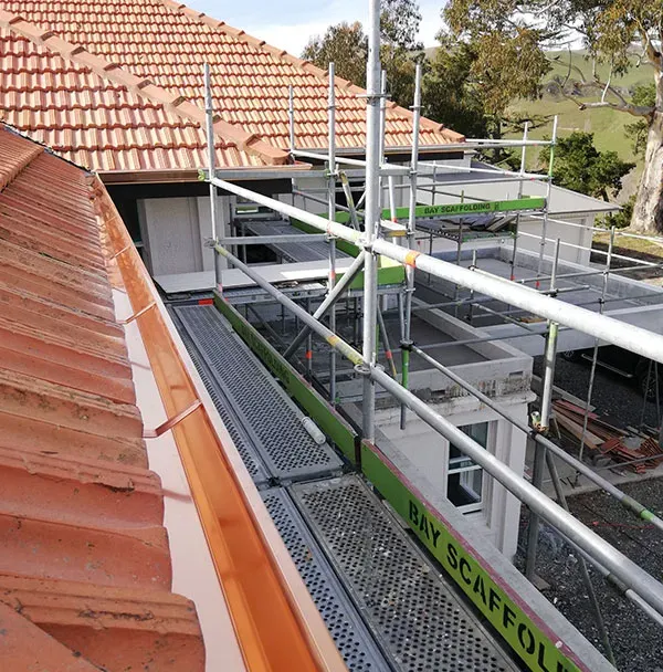 Copper O.G. continuous spouting installed on a Hawke's Bay home